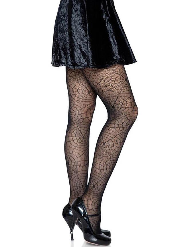Spiderweb Lace | TIGHTS* - Beserk - all, all clothing, all ladies, all ladies clothing, black, clickfrenzy15-2023, clothing, costume, cpgstinc, discountapp, edgy, eofy2023, eofy2023wed21-25, goth, gothic, halloween, halloween clothing, halloween costume, happy halloween, hosiery, hosiery and socks, ladies, ladies clothing, lastonesale, R140921, sale, sep21, spider, spider web, spiderweb, stockings, tights, tomfoolery, TOMIN317007