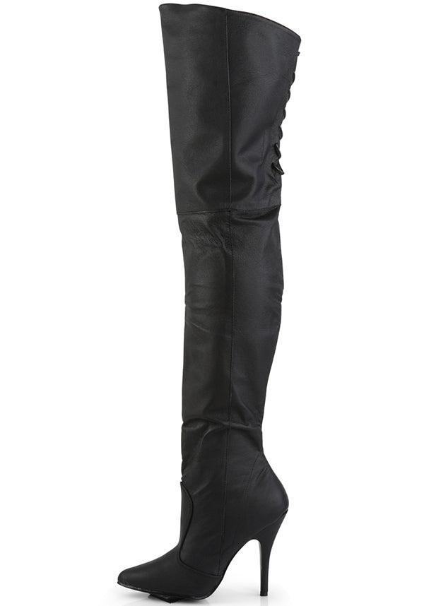 LEGEND-8899 [Black] | BOOTS [PREORDER] - Beserk - all, black, boots, boots [preorder], clickfrenzy15-2023, discountapp, fp, heels, heels [preorder], knee high, labelpreorder, labelvegan, pleaser, ppo, preorder, shoes, vegan