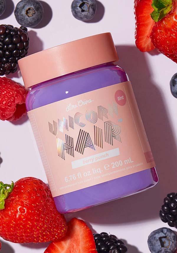 Berry Punch | UNICORN HAIR COLOUR TINT - Beserk - all, colour:purple, cosmetics, discountapp, dye, dyes, fp, googleshopping, gothic cosmetics, hair, hair colour, hair colours, hair dye, hair dyes, hair products, hair purple, halloween cosmetics, jun23, labelnew, labelvegan, LCSO0735903, light purple, lime crime, lime crime cosmetics, lime crime hair, limecrime, pastel purple, purple, R150623, vegan
