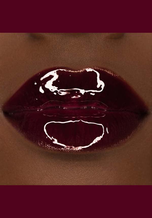 Black Cherry | WET CHERRY LIP GLOSS - Beserk - all, clickfrenzy15-2023, cosmetics, dark, discountapp, fetish, fp, gloss, labelvegan, lime crime, lime crime cosmetics, lip gloss, lips, liquid lipstick, make up, makeup, purple, vegan