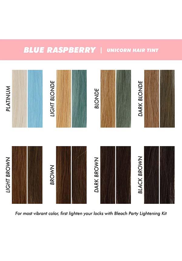 Blue Raspberry | UNICORN HAIR COLOUR TINT - Beserk - all, baby blue, blue, colour:blue, cosmetics, discountapp, dye, dyes, fp, googleshopping, gothic cosmetics, hair, hair blue, hair color, hair colour, hair colours, hair dye, hair dyes, hair products, halloween cosmetics, jun23, labelnew, labelvegan, LCSO0735903, light blue, lime crime cosmetics, pastel blue, R150623, vegan