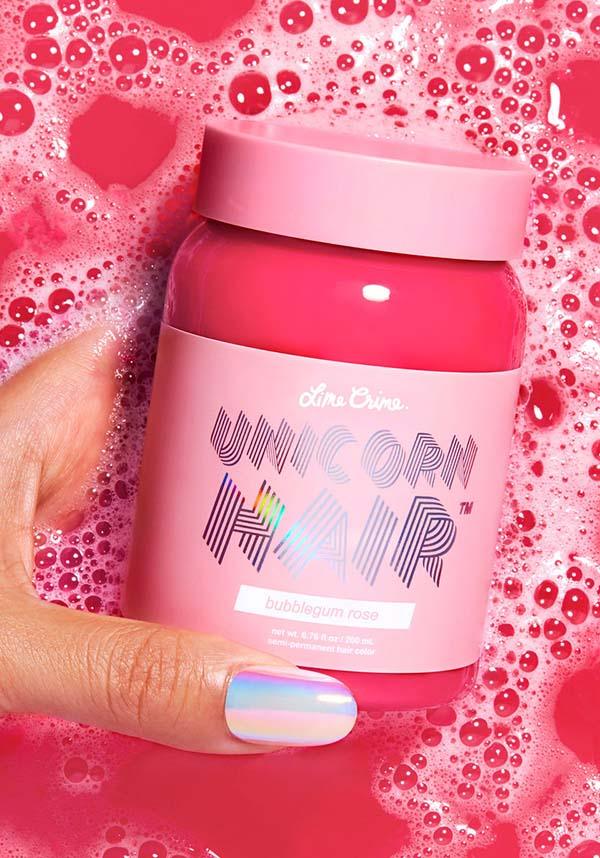 Bubblegum Rose | UNICORN HAIR COLOUR - Beserk - all, clickfrenzy15-2023, cosmetics, cruelty free, discountapp, dye, fp, hair colour, hair dye, hair pink, labelvegan, lime crime, lime crime hair, mermaid, pink, rainbow, vegan