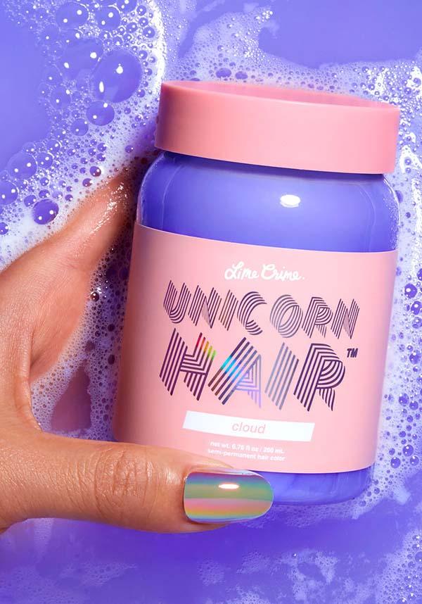Cloud | UNICORN HAIR COLOUR TINT - Beserk - all, blue, clickfrenzy15-2023, cosmetics, cruelty free, discountapp, dye, fp, hair colour, hair dye, labelvegan, lime crime, lime crime hair, mermaid, periwinkle, rainbow, repriced010623, vegan