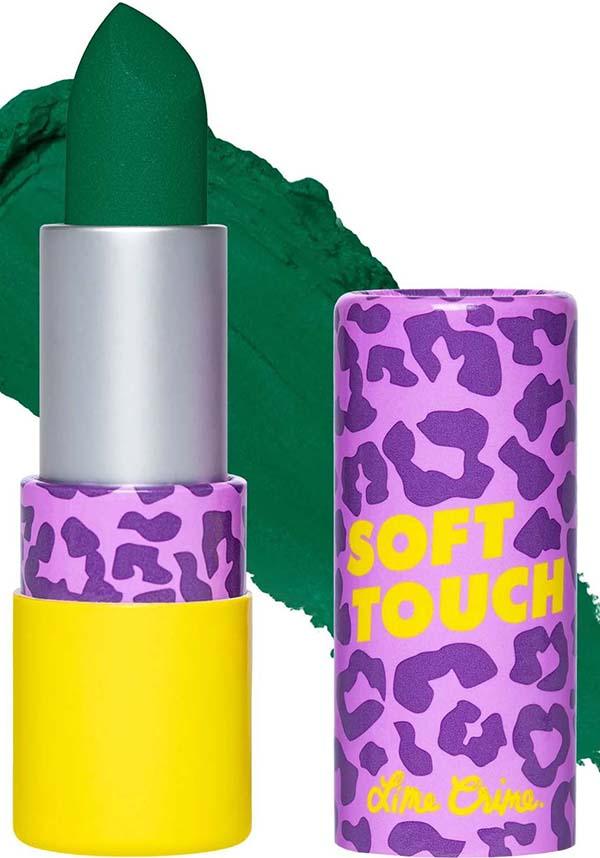 Lucky Me | SOFT TOUCH LIPSTICK - Beserk - all, christmas, christmas cosmetics, colour:green, cosmetics, dark green, discountapp, emerald green, fp, googleshopping, goth, gothic cosmetics, green, halloween cosmetics, halloween makeup, jun23, labelnew, labelvegan, LCSO0735903, lime crime cosmetics, lip, lips, lipstick, make up, makeup, R150623, special effects makeup, vegan