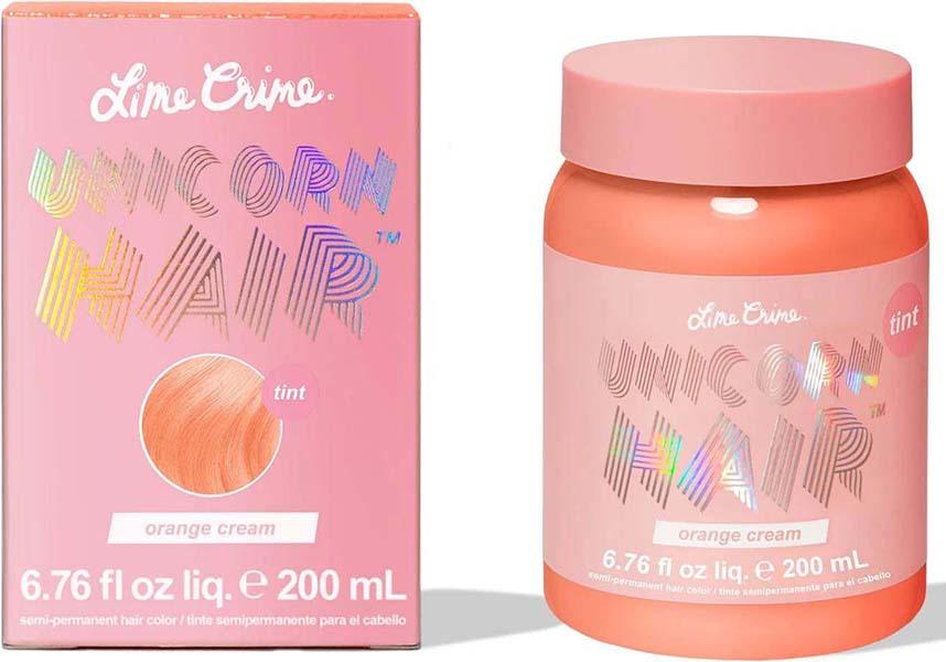 Orange Cream | UNICORN HAIR COLOUR TINT - Beserk - all, colour:orange, coral, cosmetics, discountapp, dye, dyes, fp, googleshopping, gothic cosmetics, hair, hair color, hair colour, hair colours, hair dye, hair dyes, hair orange, hair products, halloween cosmetics, jun23, labelnew, labelvegan, LCSO0735903, lime crime cosmetics, lime crime hair, orange, peach, R150623, vegan
