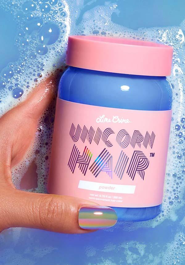 Powder | UNICORN HAIR COLOUR TINT - Beserk - all, blue, clickfrenzy15-2023, cosmetics, cruelty free, discountapp, dye, fp, hair blue, hair colour, hair dye, labelvegan, lime crime, lime crime hair, mermaid, pastel goth, repriced010623, vegan
