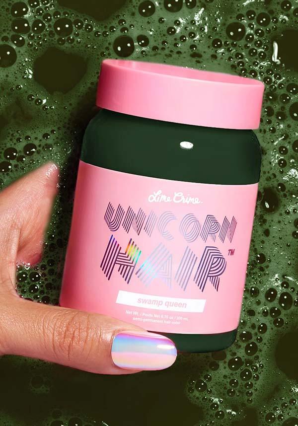 Swamp Queen | UNICORN HAIR COLOUR - Beserk - 420sale, all, apr21, clickfrenzy15-2023, cosmetics, cruelty free, dark green, discountapp, dye, fp, green, hair colour, hair dye, hair green, labelvegan, lime crime, lime crime hair, limecrime, rainbow, repriced010623, vegan