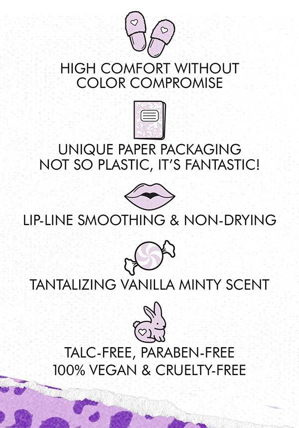 Drive-In | SOFT TOUCH LIPSTICK - Beserk - all, colour:purple, cosmetics, discountapp, fp, googleshopping, goth, gothic cosmetics, halloween cosmetics, halloween makeup, jun23, labelnew, labelvegan, LCSO0735903, lime crime cosmetics, lip, lips, lipstick, make up, makeup, purple, R150623, special effects makeup, vegan