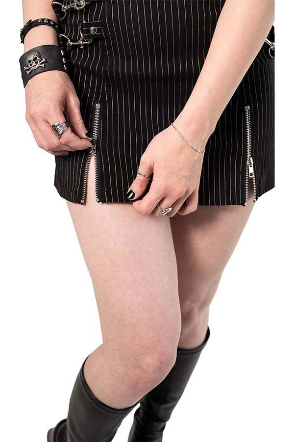 Gangsta Pranksta Annette | PINSTRIPED DRESS