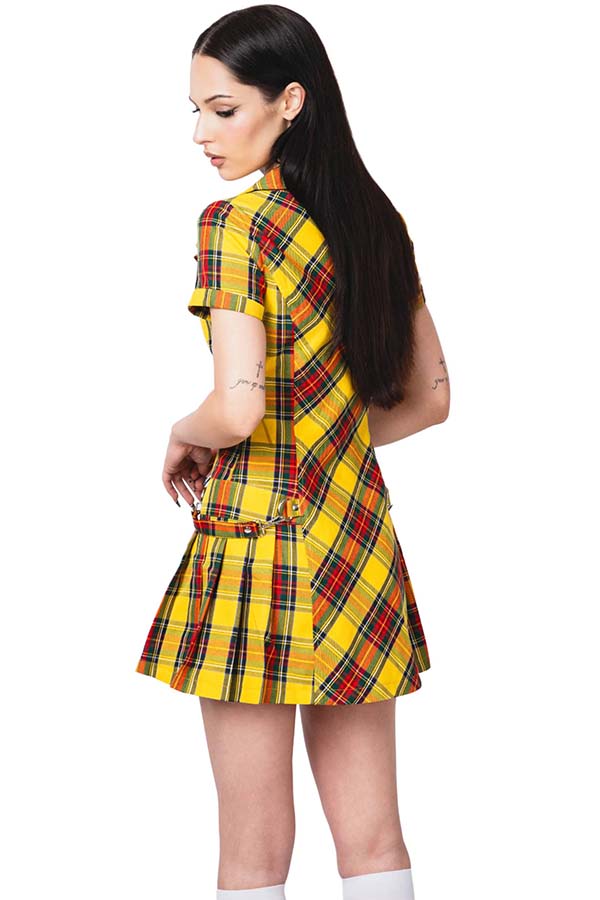 iGirl Yellow Plaid Sadie | DRESS