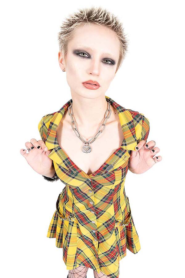iGirl Yellow Plaid Sadie | DRESS