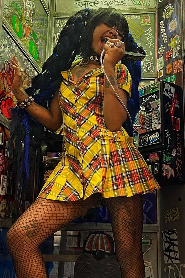 iGirl Yellow Plaid Sadie | DRESS