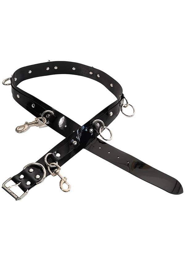 PVC Bondage [Black Patent] | BELT
