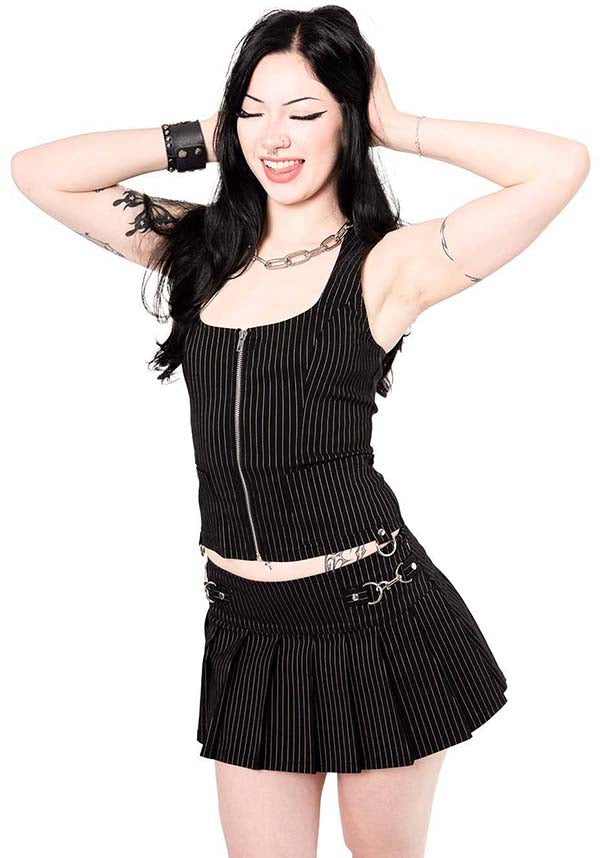 Lip Service Carmen [Pinstripe] - Detail