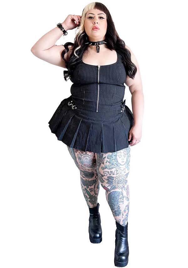 Lip Service Carmen [Pinstripe] - Back