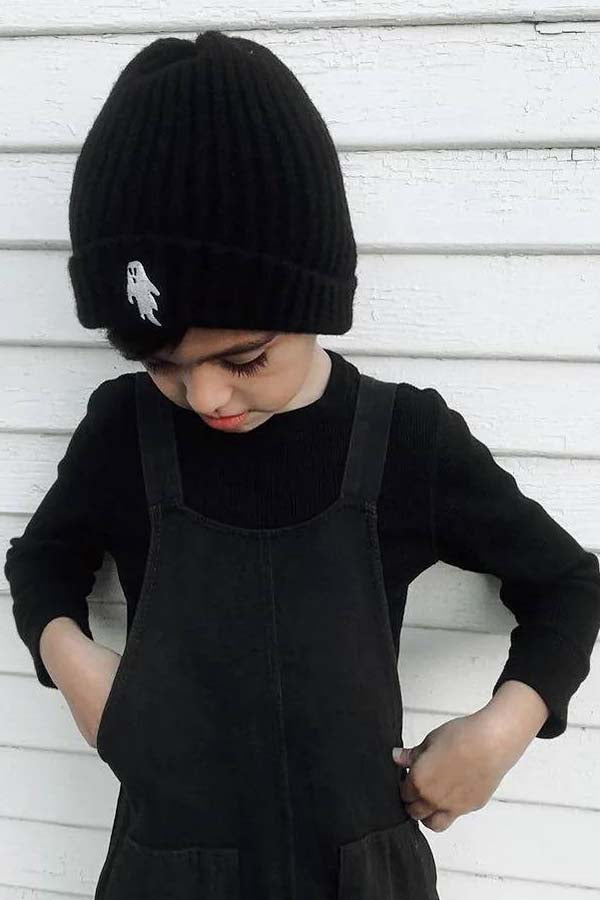 Midnight Black Ghostie | BEANIE