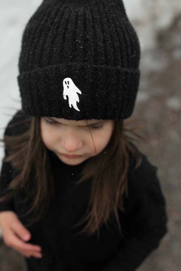 Midnight Black Ghostie | BEANIE