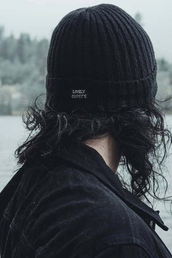 Midnight Black Ghostie | BEANIE