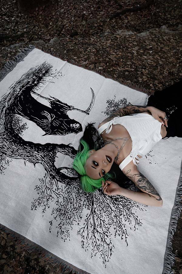 Scythe & Silence Woven | TAPESTRY BLANKET