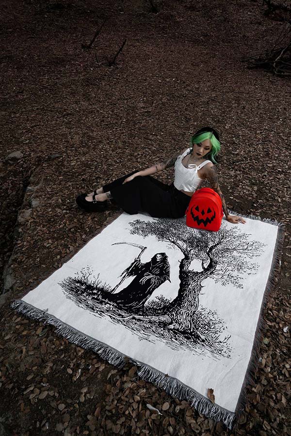 Scythe & Silence Woven | TAPESTRY BLANKET