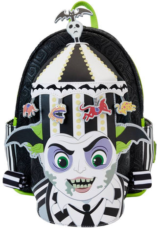 BANNED Spiritdoom Coffin Backpack | Gothic Wing & Cross Chain Bag