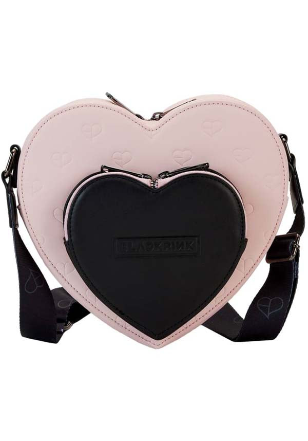 Blackpink: All-Over-Print Heart Shaped | CROSSBODY BAG