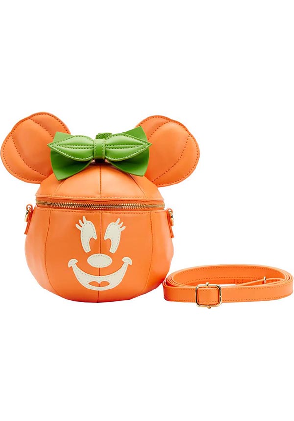 Loungefly Disney: Minnie Pumpkin Glow Face Crossbody Bag Buy