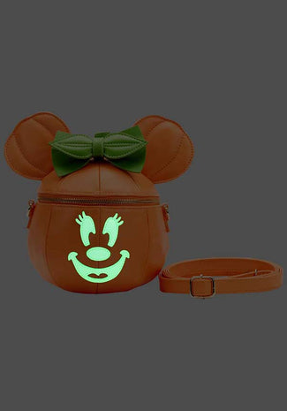 Disney: Minnie Pumpkin Glow Face | CROSSBODY BAG*
