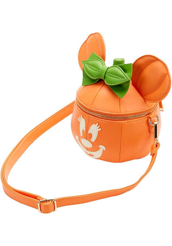 Disney: Minnie Pumpkin Glow Face | CROSSBODY BAG*
