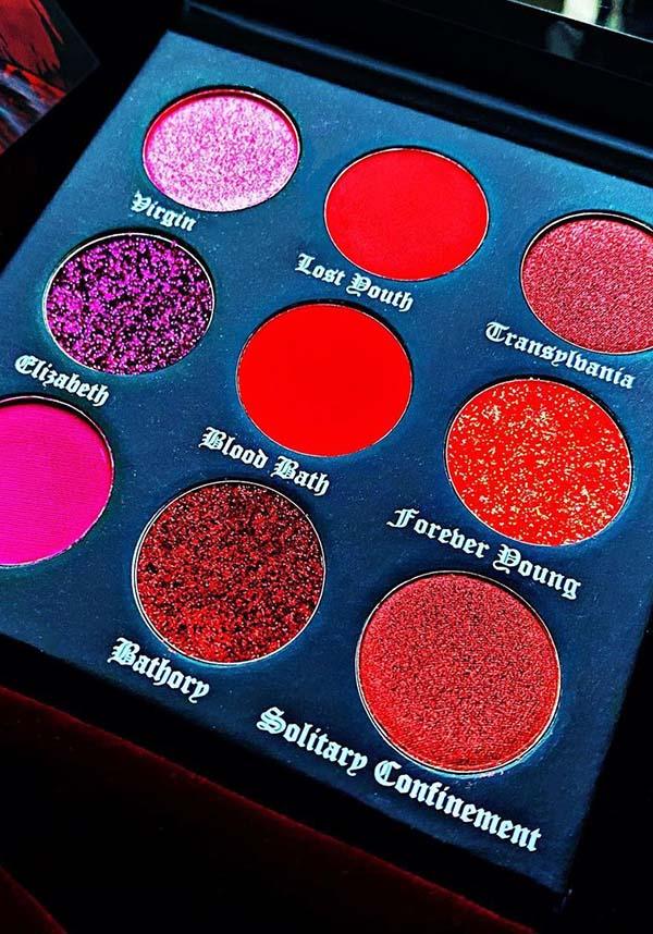 The Blood Countess | EYESHADOW PALETTE` - Beserk - all, all ladies, bright pink, clickfrenzy15-2023, colour:pink, cosmetics, dec21, deep red, discountapp, eye, eyes, eyeshadow, eyeshadow pressed, fp, glitter, goth, gothic, labelvegan, ladies, light pink, LL101, make up, makeup, palette, pink, R171221, red, shimmer, vegan