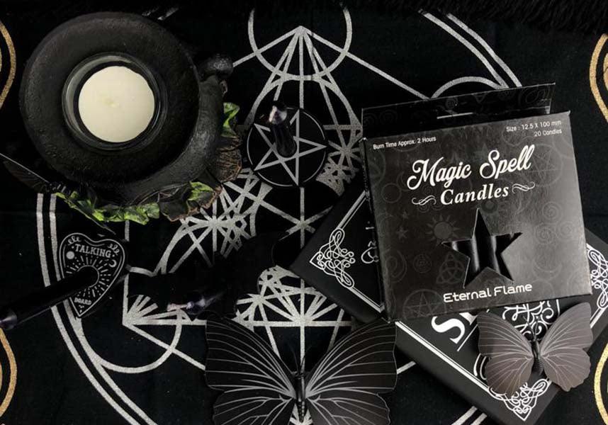 Eternal Flame [Black] | SPELL CANDLE - Beserk - all, altar, black, candle, candles, clickfrenzy15-2023, cpgstinc, discountapp, fp, gift, gift idea, gift ideas, gifts, goth, gothic, gothic gifts, gothic homewares, home, homeware, homewares, koshop, labelvegan, magic, magic spell candles, magical, magick, may21, occult, ritual, spell, spells, vegan, wiccan, witch, witchcraft, witches, witchy