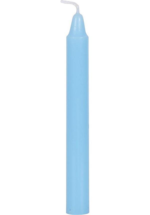 Light Blue Peace Spell | CANDLES [PACK OF 12]` - Beserk - all, blue, candle, candles, clickfrenzy15-2023, discountapp, fp, gifts, gothic, gothic gifts, gothic homewares, home, homeware, homewares, labelvegan, lighting, magic, magical, may19, somethingdifferent, vegan, witch, witchcraft, witches