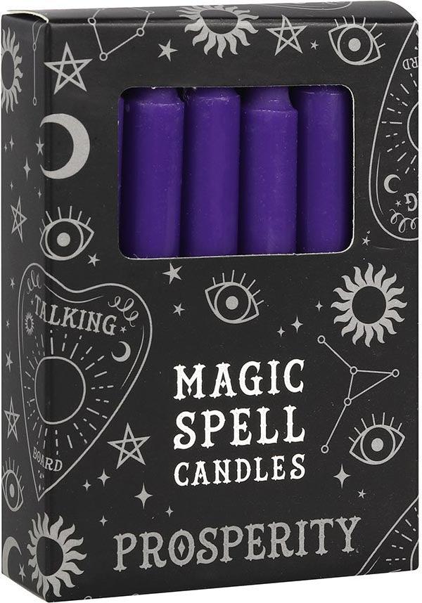 Purple Prosperity Spell | CANDLES [PACK OF 12] - Beserk - all, candle, candles, clickfrenzy15-2023, discountapp, fp, gifts, gothic, gothic gifts, gothic homewares, home, homeware, homewares, labelvegan, lighting, magic, magical, may19, purple, somethingdifferent, spells, vegan, witch, witchcraft, witches