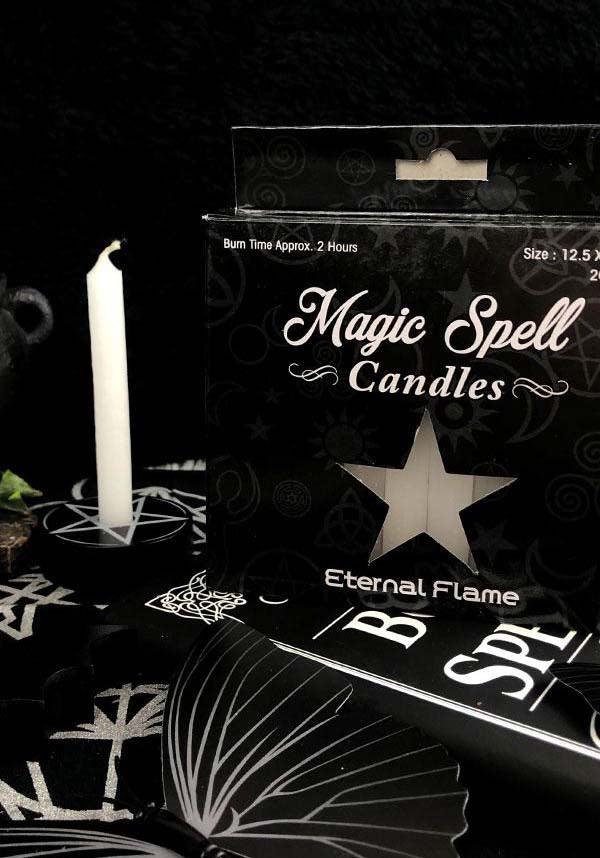 Eternal Flame [White] | SPELL CANDLE - Beserk - all, altar, black, candle, candles, clickfrenzy15-2023, cpgstinc, discountapp, fp, gift, gift idea, gift ideas, gifts, goth, gothic, gothic gifts, gothic homewares, home, homeware, homewares, koshop, labelvegan, magic, magic spell candles, magical, magick, may21, occult, ritual, spell, spells, vegan, white, wiccan, witch, witchcraft, witches, witchy