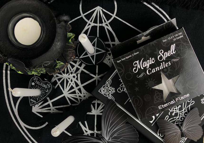 Eternal Flame [White] | SPELL CANDLE - Beserk - all, altar, black, candle, candles, clickfrenzy15-2023, cpgstinc, discountapp, fp, gift, gift idea, gift ideas, gifts, goth, gothic, gothic gifts, gothic homewares, home, homeware, homewares, koshop, labelvegan, magic, magic spell candles, magical, magick, may21, occult, ritual, spell, spells, vegan, white, wiccan, witch, witchcraft, witches, witchy