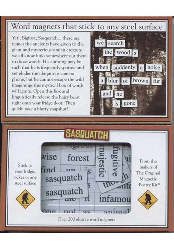Sasquatch | MAGNETIC POETRY