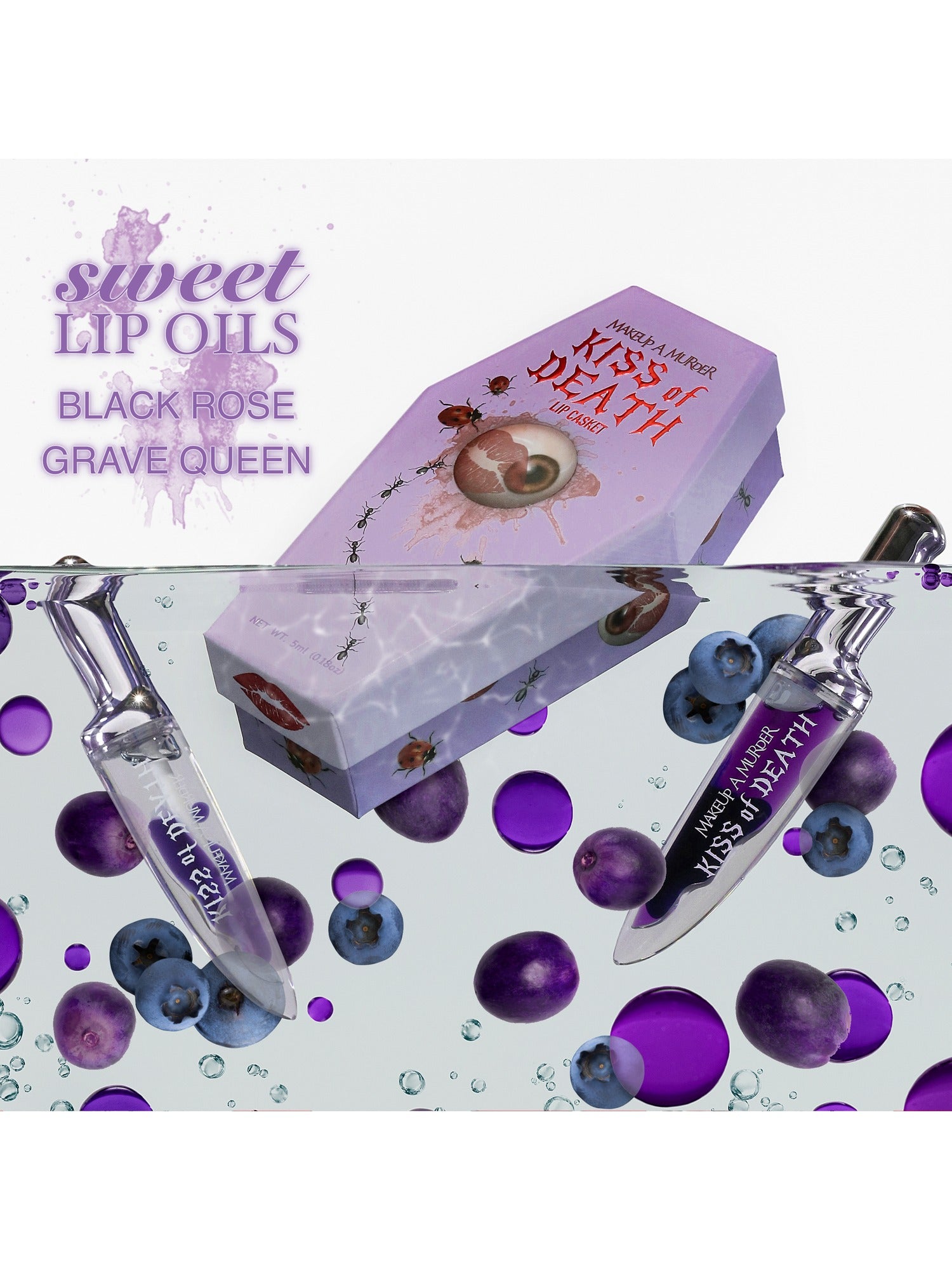 Kiss of Death [Grave Queen] Bloody | LIP OIL | Beserk Australia