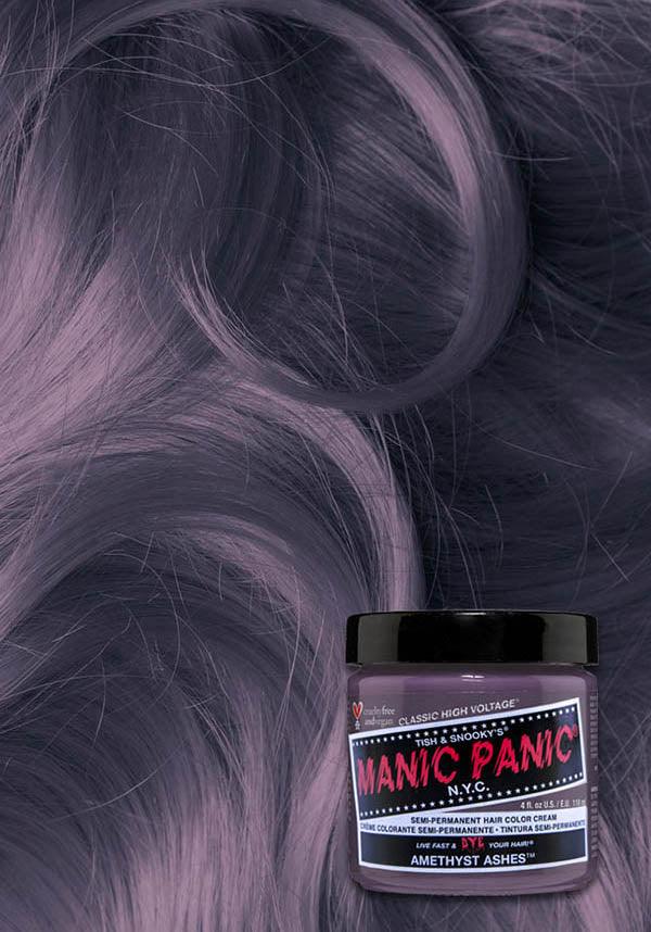 Amethyst Ashes High Voltage | CLASSIC COLOUR - Beserk - all, clickfrenzy15-2023, cosmetics, cpgstinc, discountapp, dye, ebaymp, fp, goth, hair colour, hair dye, hair purple, labelvegan, lavender, manic panic, manic panic hair, may18, purple, vegan, violet