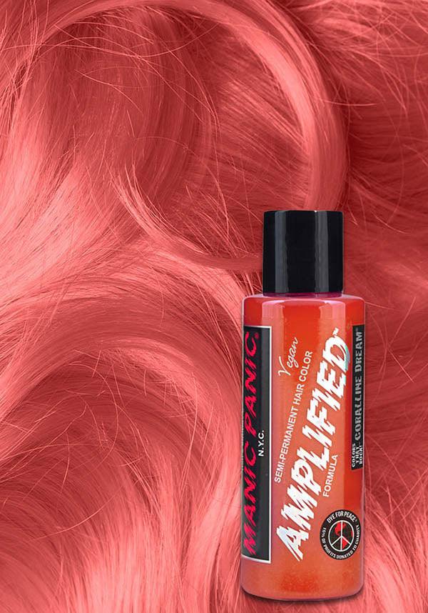 Coralline Dream | AMPLIFIED COLOUR - Beserk - all, clickfrenzy15-2023, coral, cosmetics, cpgstinc, discountapp, dye, ebaymp, fp, hair colour, hair dye, hair pink, labelvegan, manic panic, manic panic hair, mar19, mermaid, orange, peach, pink, vegan