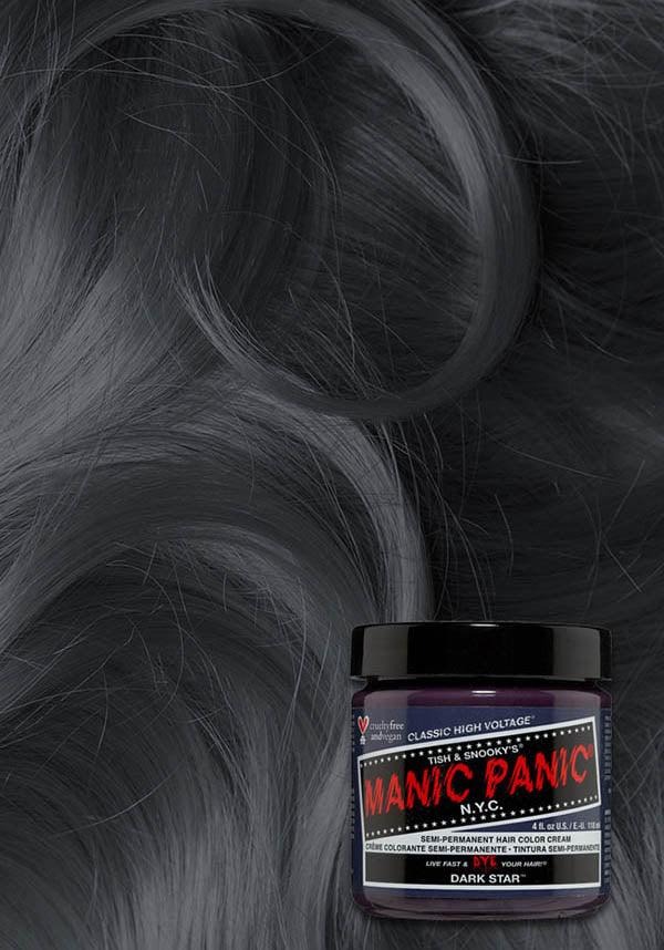 Dark Star | CLASSIC COLOUR - Beserk - all, black, clickfrenzy15-2023, cpgstinc, discountapp, ebaymp, fp, goth, grey, hair, hair colour, hair dye, hair dyes, hair grey, labelvegan, manic panic, manic panic hair, vegan