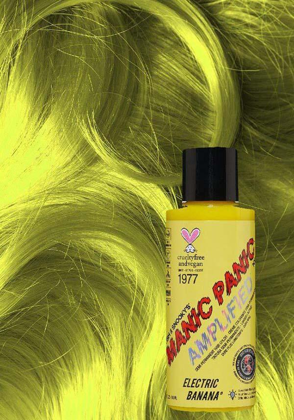 Electric Banana | AMPLIFIED COLOUR - Beserk - all, clickfrenzy15-2023, colour:yellow, cosmetics, discountapp, fp, googleshopping, hair, hair color, hair colour, hair colours, hair dye, hair dyes, hair products, hair yellow, jan23, labelvegan, manic panic, manic panic hair, MP0155344, neon, R260123, vegan, yellow