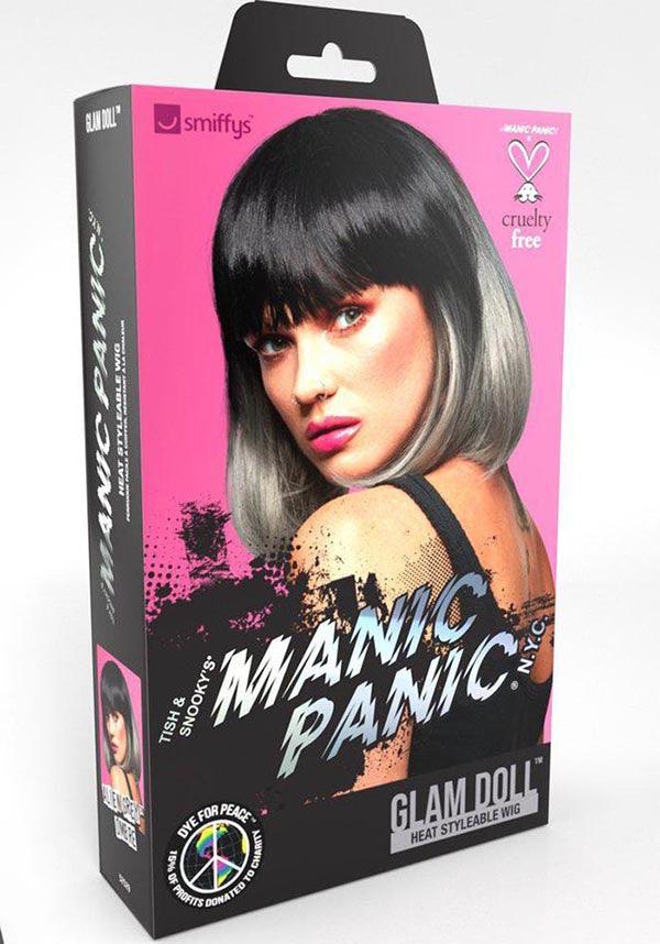 Glam Doll [Alien Grey Ombre] | WIG - Beserk - all, all ladies, bangs, black, bob, clickfrenzy15-2023, cosmetics, cosplay, costume, cpgstinc, discountapp, fp, fringe, gray, grey, hair, hair grey, halloween, halloween cosmetics, halloween costume, hats and hair, ladies, manic panic, manic panic hair, ombre, R260921, sep21, short, SMI5000007447, smiffys, wig, wigs