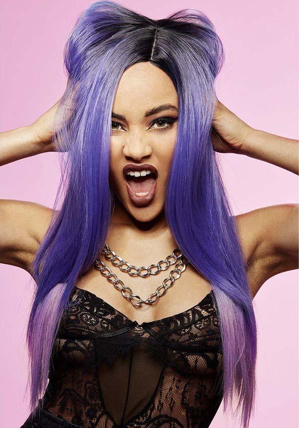 Super Vixen [Amethyst Ombre] | WIG - Beserk - all, clickfrenzy15-2023, cosmetics, cosplay, costume, cpgstinc, discountapp, fp, hair, hair accessories, hair products, hair purple, halloween, halloween cosmetics, halloween costume, hats and hair, labelpending, ladies, manic panic, ombre, panic panic hair, purple, R260921, sep21, SMI5000007447, smiffys, straight, wig, wigs