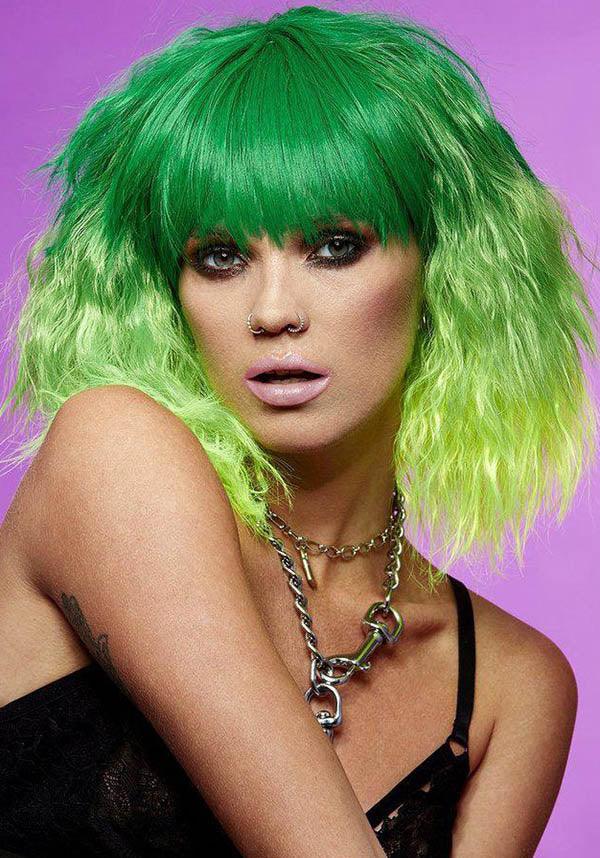 Trash Goddess [Venus Envy] | WIG* - Beserk - all, bangs, clickfrenzy15-2023, cosmetics, costume, cpgstinc, discountapp, eofy2023, eofy2023fri23-20, fringe, green, hair, hair accessories, hair green, hair products, halloween, halloween cosmetics, halloween costume, hats and hair, ladies, manic panic, panic panic hair, R260921, sale, sep21, short, SMI5000007447, smiffys, wig, wigs
