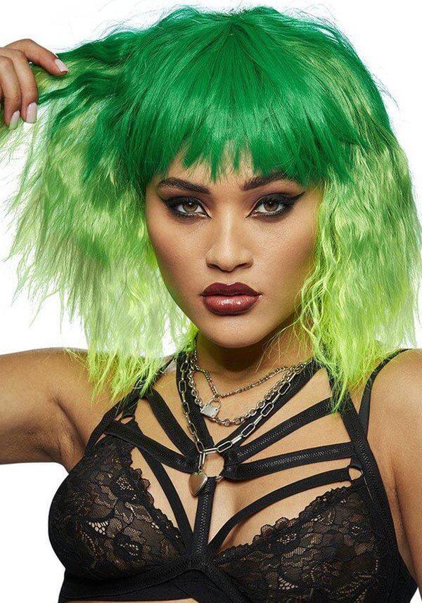 Trash Goddess [Venus Envy] | WIG* - Beserk - all, bangs, clickfrenzy15-2023, cosmetics, costume, cpgstinc, discountapp, eofy2023, eofy2023fri23-20, fringe, green, hair, hair accessories, hair green, hair products, halloween, halloween cosmetics, halloween costume, hats and hair, ladies, manic panic, panic panic hair, R260921, sale, sep21, short, SMI5000007447, smiffys, wig, wigs