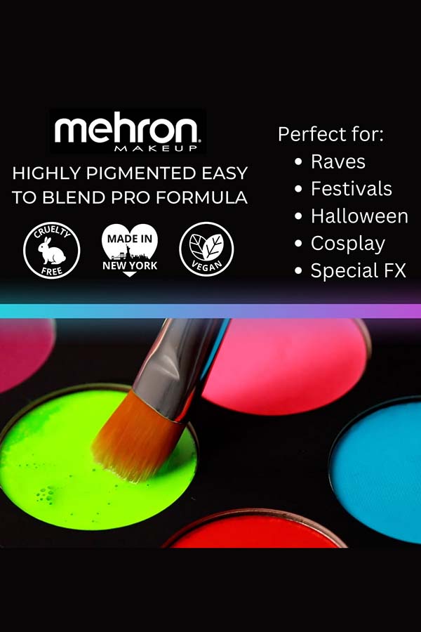 Neon UV Glow Paradise Makeup AQ | FACE PAINT PALETTE