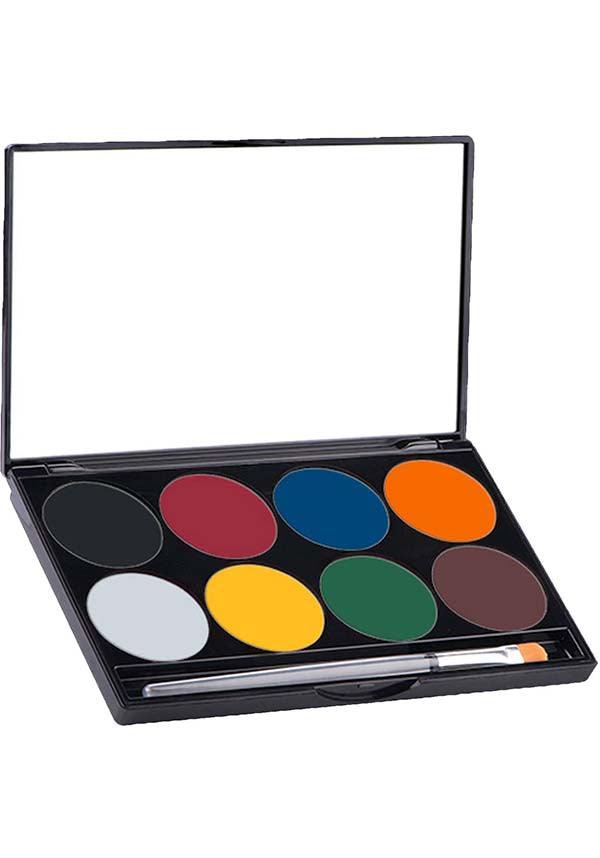 Paradise Makeup AQ [Basic] | FACE PAINT PALETTE - Beserk - all, black, body, clickfrenzy15-2023, cosplay, costume, cpgstinc, discountapp, face, face paint, fp, gothic, halloween, halloween cosmetics, halloween costume, halloween makeup, labelvegan, make up, makeup, mehron makeup, multicolour, oct20, palette, R041020, special effects, special effects makeup, special fx makeup, tomfoolery, vegan