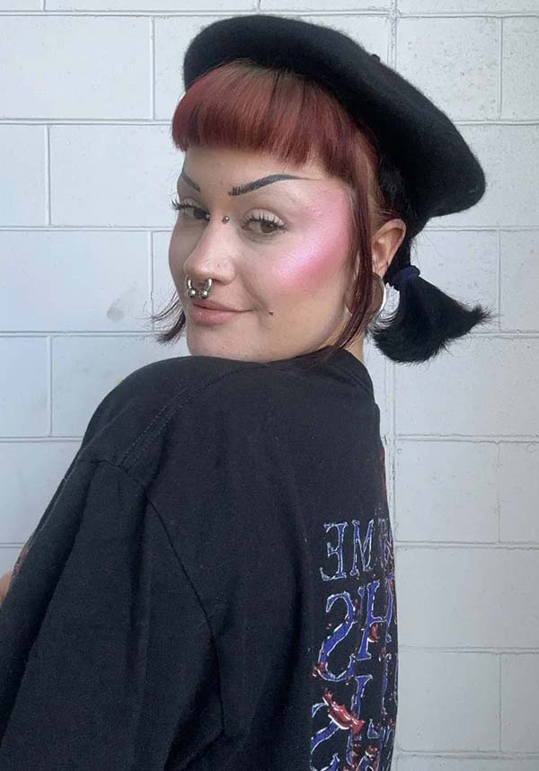 Moth &amp; Moon Black Embroidered | BERET
