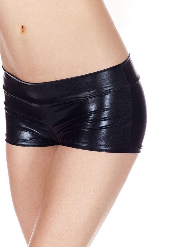 Metallic [Black] | HOT PANTS - Beserk - all, all clothing, all ladies, all ladies clothing, black, bravenkrazy, burlesque, clickfrenzy15-2023, cosplay, cpgstinc, derby, derby shorts, derby skirts and shorts, discountapp, fp, ladies, ladies clothing, ladies pants and shorts, mini shorts, music legs, roller derby, rollerderby, short, shorts, tight, tight fitting