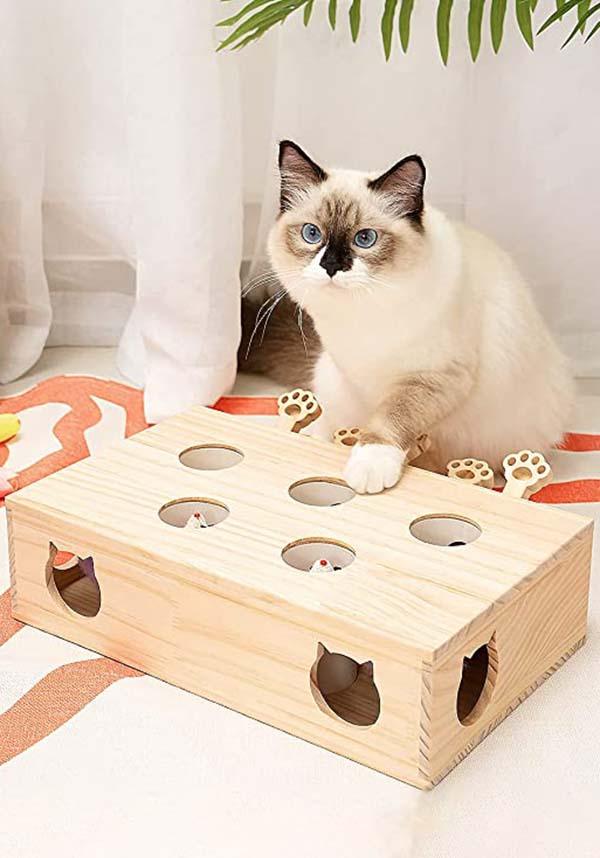 Whac-A-Mole | CAT TOY - Beserk - all, cat, cats, christmas gift, christmas gifts, clickfrenzy15-2023, discountapp, fp, game, gift, gift idea, gift ideas, gifts, googleshopping, home, homeware, homewares, mothersdaypet, nov22, pet, pets, R201122, ROB20220915, robotime, wooden